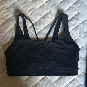 Athleta Black Double-Strap Sports Bra Small (A-C)